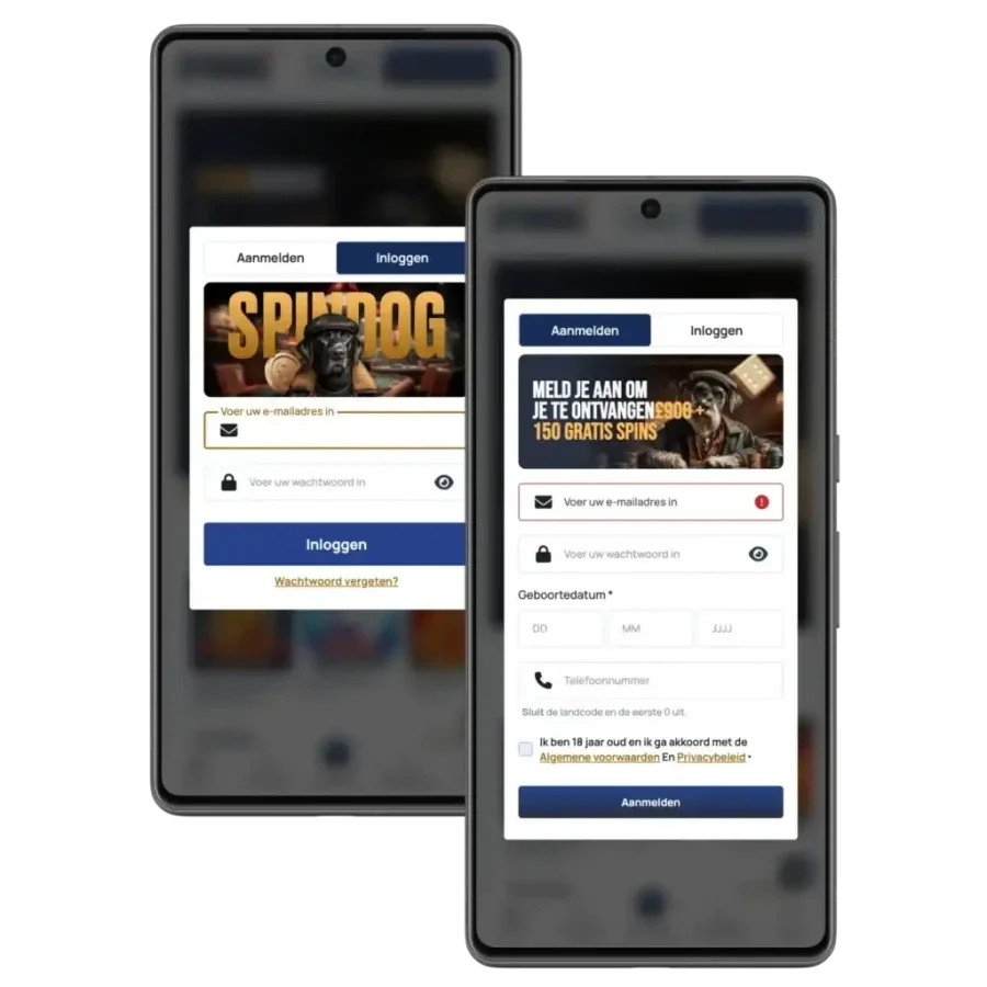 Spindog Casino registreren en inloggen